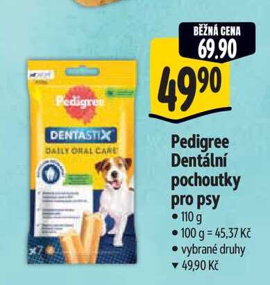 Pedigree Dentální pochoutky pro psy 110 g