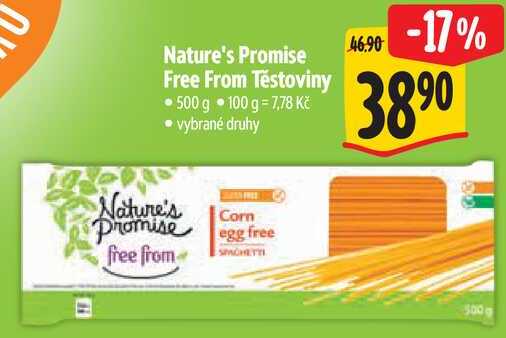 Nature's Promise Free From Těstoviny, 500 g  