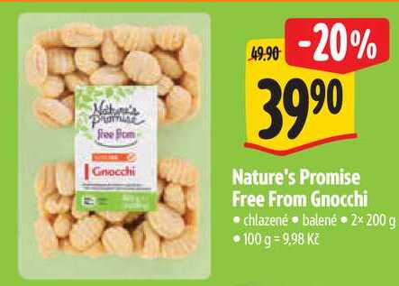 Nature's Promise Free From Gnocchi, 2×200 g  