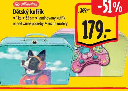   Dětský kufřík 35 cm 
