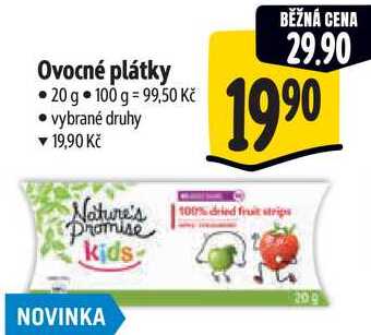 Ovocné plátky, 20 g
