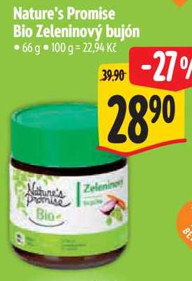 Nature's Promise Bio Zeleninový bujón, 66 g