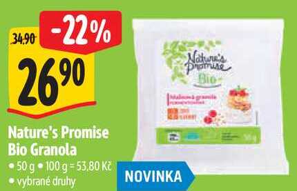 Nature's Promise Bio Granola, 50 g