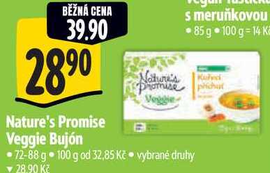 Nature's Promise Veggie Bujón, 72-88 g
