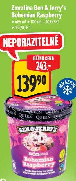 Zmrzlina Ben & Jerry's Bohemian Raspberry, 465 ml