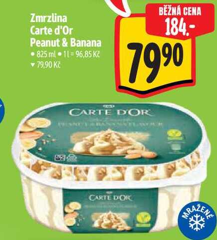 Zmrzlina Carte d'Or Peanut & Banana, 825 ml