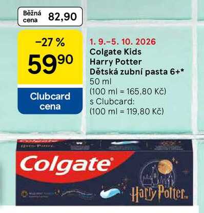 Colgate Kids Harry Potter Dětská zubní pasta 6+, 50 ml