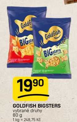 GOLDFISH BIGSTERS vybrané druhy 80 g