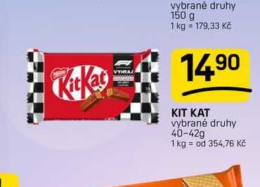 KIT KAT vybrané druhy 40-42g