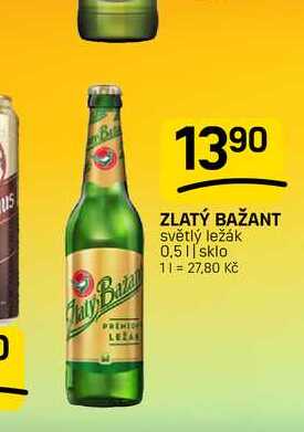 ZLATÝ BAŽANT světlý ležák 0,5l