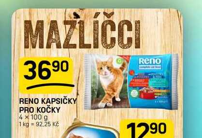 RENO KAPSIČKY PRO KOČKY 4x100 g
