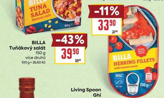 BILLA Tuňákový salát 150 g