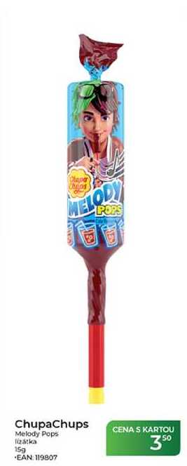 Chupa Chups Melody Pops lizátka 15g 
