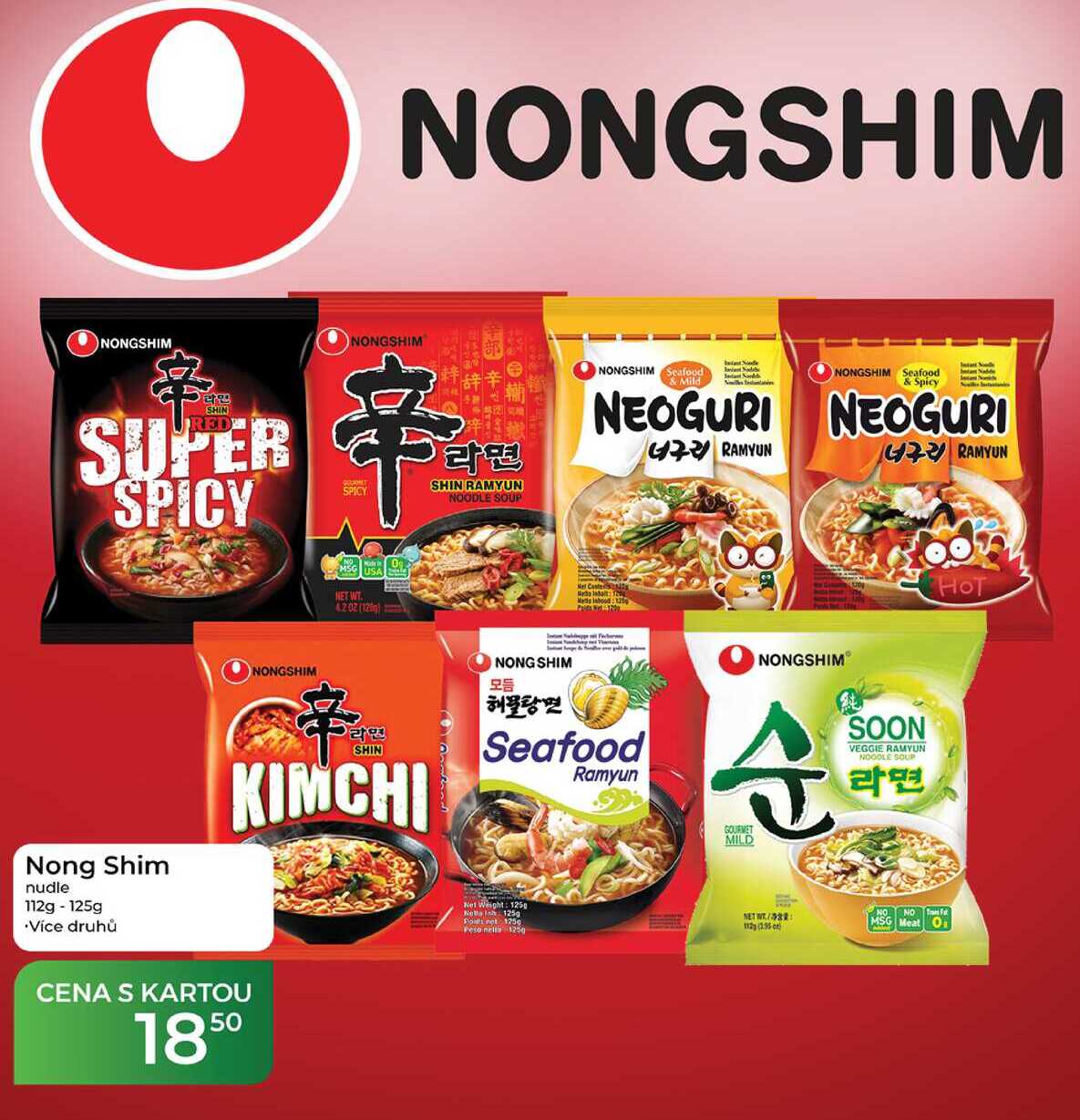 Nong Shim nudle 112g - 125g  