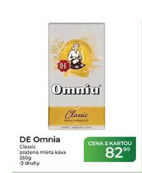 DE Omnia Classic pražená mletá káva 250g
