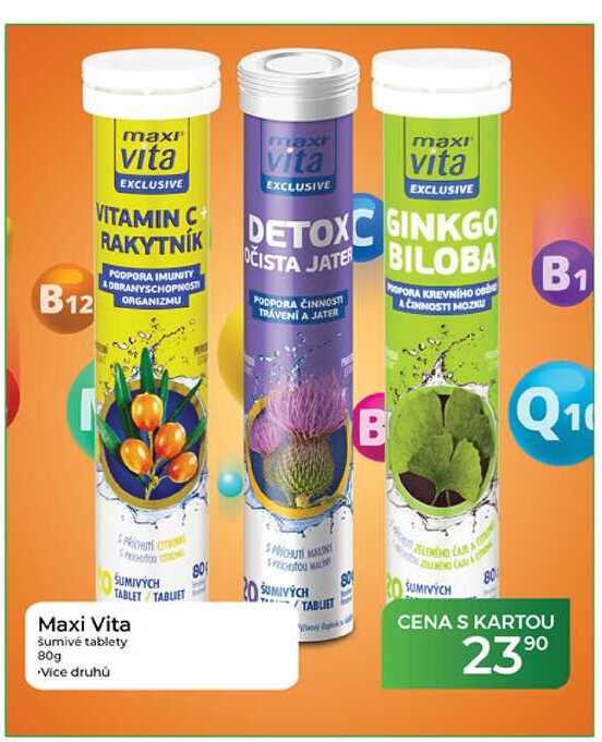 Maxi Vita šumivé tablety 80g