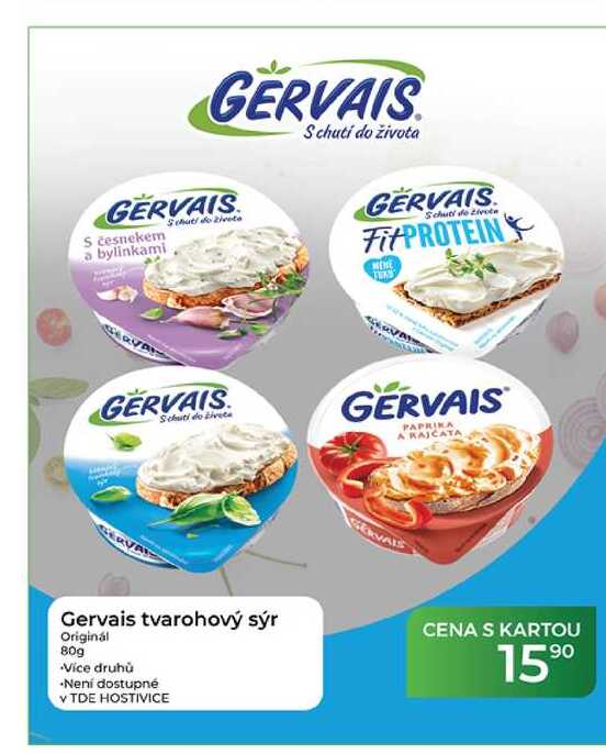 Gervais tvarohový sýr Originál 80g 