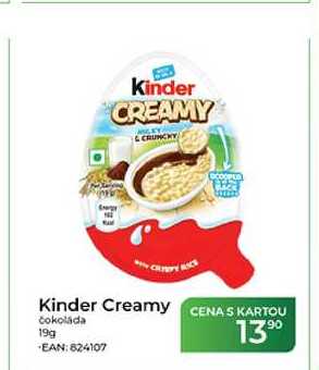 Kinder Creamy čokoláda 19 g