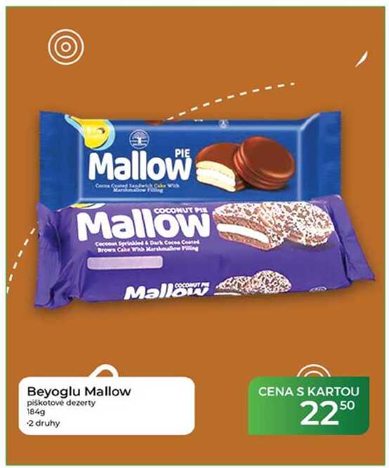 Mallow piškotové dezerty 184 g