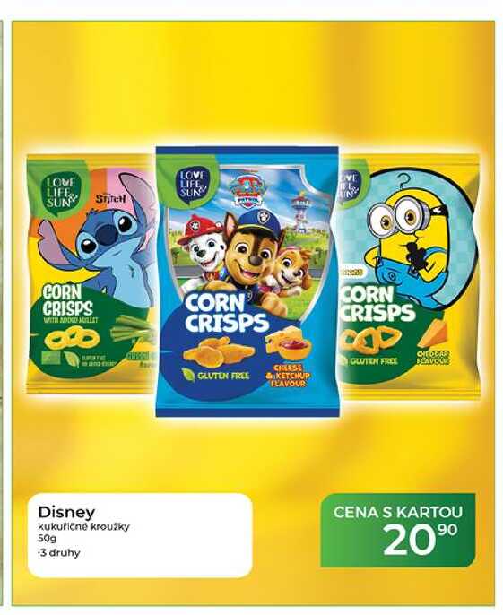 Disney kukuřičné kroužky 50g 