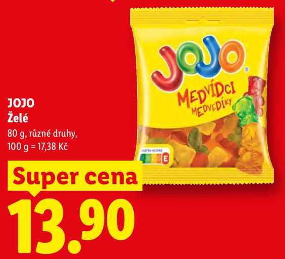 JOJO Želé, 80 g