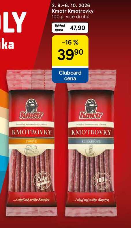 Kmotr Kmotrovky, 100 g, více druhů