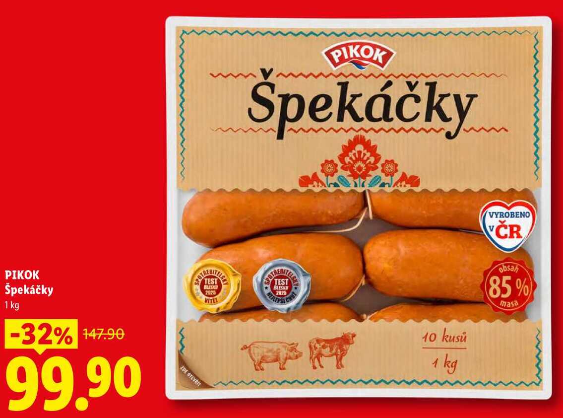 PIKOK Špekáčky, 1 kg