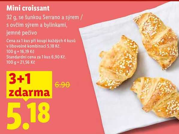 Mini croissant, 32 g