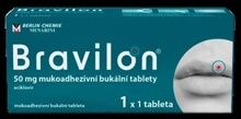 Bravilon 50 mg mukoadhezivní bukální tablety