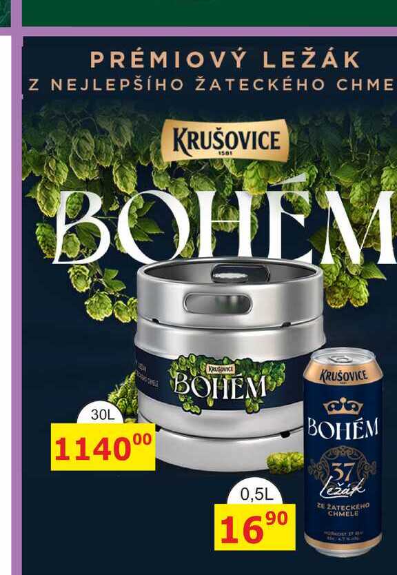 KRUŠOVICE BOHÉM 30L sud