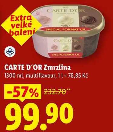 CARTE D'OR Zmrzlina, 1300 ml