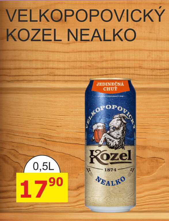 VELKOPOPOVICKÝ KOZEL NEALKO 0,5L