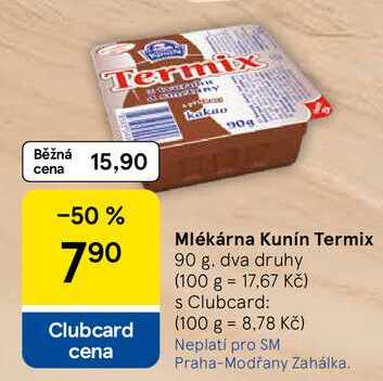 Mlékárna Kunín Termix, 90 g