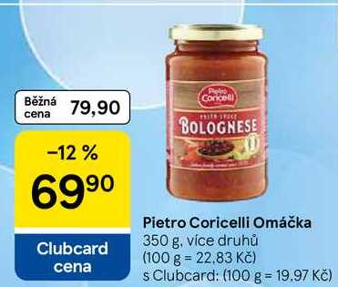 Pietro Coricelli Omáčka, 350 g, více druhů 