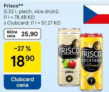 Frisco míchaný nápoj plech, 330ml, různé druhy