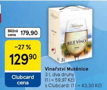 Vinařství Mutěnice, 3 l