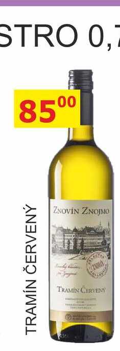 ZNOVÍN ZNOJMO TRAMÍN ČERVENÝ 0,75L