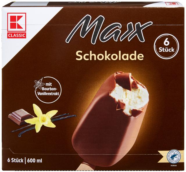 K-CLASSIC Maxx zmrzlina s čokoládovou příchutí