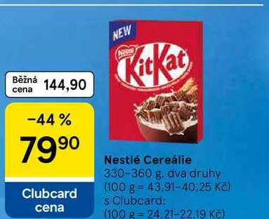 Nestlé Cereálie, 330-360 g