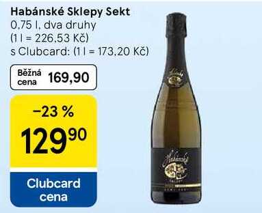 Habánské Sklepy Sekt, 0.75 I, dva druhy