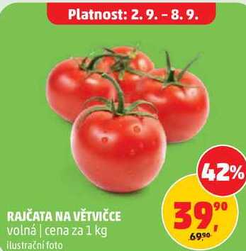 RAJČATA NA VĚTVIČCE volná, 1 kg