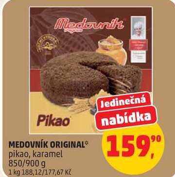 MEDOVNÍK ORIGINAL pikao, karamel, 850/900 g