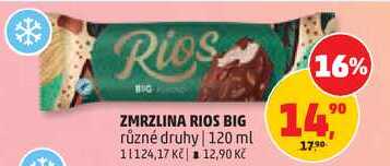 ZMRZLINA RIOS BIG různé druhy, 120 ml 