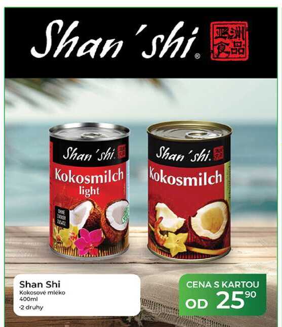 Shan Shi Kokosové mléko 400ml