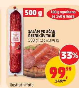 SALÁM POLIČAN ŘEZNÍKŮV TALÍŘ, 500 g 