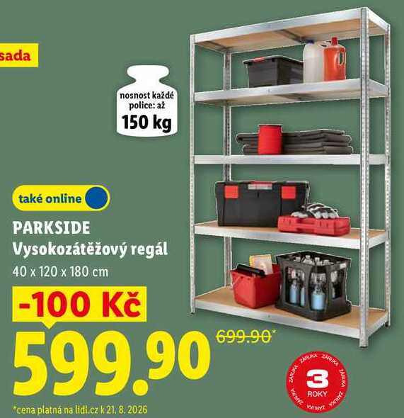 PARKSIDE Vysokozátěžový regál