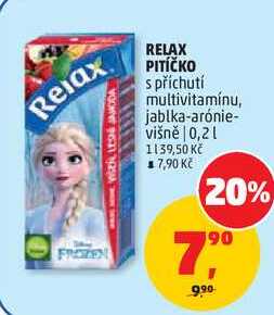RELAX PITÍČKO s příchutí multivitamínu, 0,2 l 
