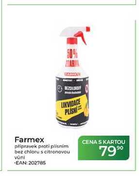 Farmex připravek proti plísním bez chloru s citronovou vuni