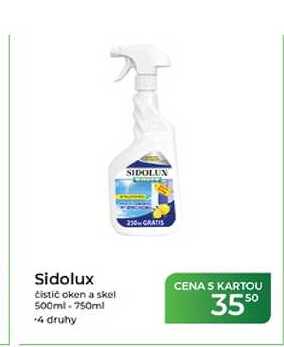 Sidolux čistič oken a skel 500ml - 750ml