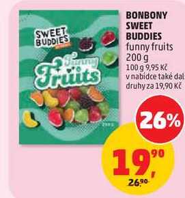 BONBONY SWEET BUDDIES funny fruits, 200 g